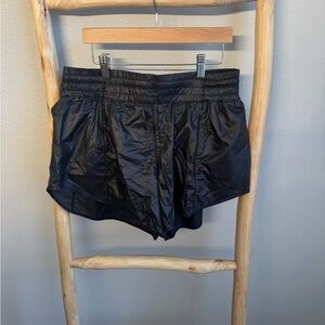 lululemon athletica Shiny Black Women's Athletic Shorts
